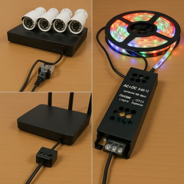Kit 2 Fonte Chaveada 12v 5a P/ Cftv Led E Som Preta - Imagem 7
